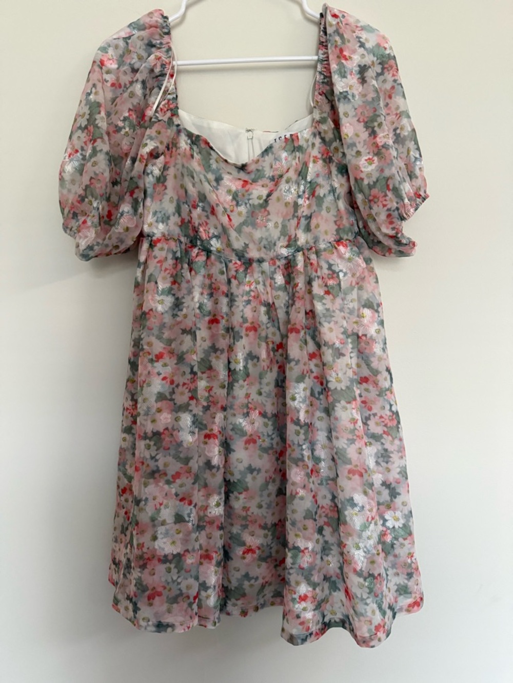 Floral Puff Sleeve Babydoll Dress